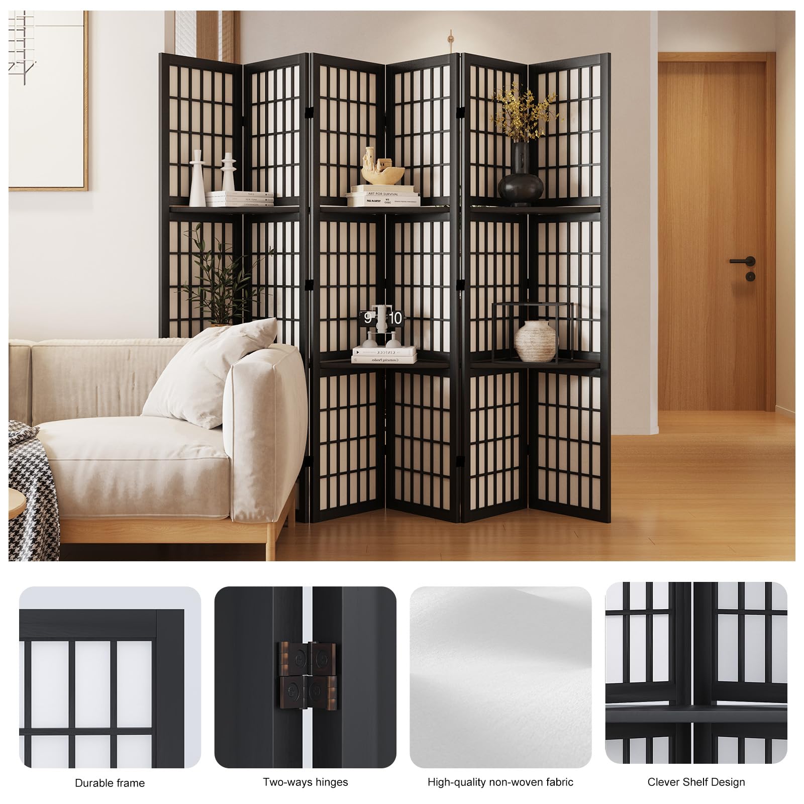 Divisor de Habitaciones, Biomb - Shoji Screen Divider reseña y precio