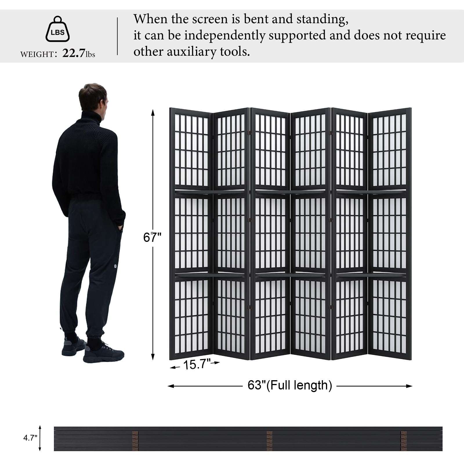 Divisor de Habitaciones, Biomb - Shoji Screen Divider reseña y precio
